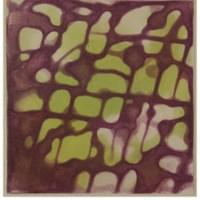 Persian Plum Net Lime | 5.875 " x  6" | Intaglio Print Persian Plum Net Lime | 5.875 " x  6" | Intaglio Print