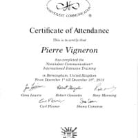 certificat de participation a l'international intensive training en Communication Nonviolente sur neuf jours en décembre 2018 à Birmingham en Angleterre certificat de participation a l'international intensive training en Communication Nonviolente sur neuf jours en décembre 2018 à Birmingham en Angleterre
