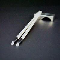 Reusable Melamine Silver Plated with Matching Rest