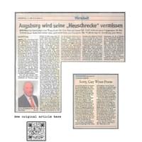 Local Augsburg press' tribute Local Augsburg press' tribute