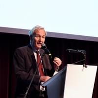 N.V.V.E. event, spreker Jan Terlouw