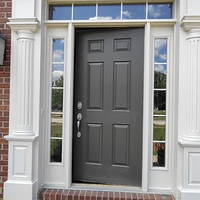 Newly Painted Door and Detailed Decor Newly Painted Door and Detailed Decor