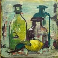 Bottles and Lemon Bottles and Lemon