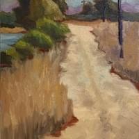 Las Gallinas, Left Road oil on panel $350 Las Gallinas, Left Road oil on panel $350