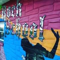 This is the front of our building! Pretty cool huh?