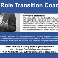 New Role Transition Coaching New Role Transition Coaching