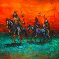 Indian_17 acrylic on canvas 20x16 $450 Indian_17 acrylic on canvas 20x16 $450