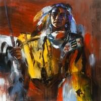 Indian _19 acrylic on canvas 24x24 $1200 Indian _19 acrylic on canvas 24x24 $1200