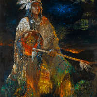 Indian_9 oil on canvas 24x30 $1600 Indian_9 oil on canvas 24x30 $1600