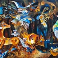 Night Forest Scene Night Forest Scene