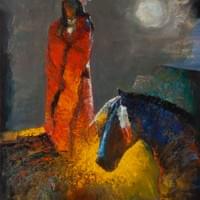 Indian_2 oil on canvas 24x30 $1600 Indian_2 oil on canvas 24x30 $1600