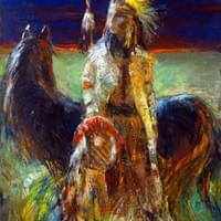 Indian_8 oil on canvas 24x30 $1600 Indian_8 oil on canvas 24x30 $1600