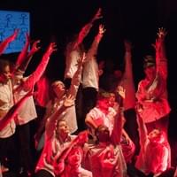 What Are You Waiting For? Devised performance with Chickenshed Youth Theatre. Copyright Paul Brocklehurst