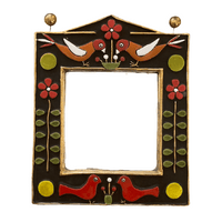 "Bocage" Ceramic Mirror by Mithé Espelt, France 1970' "Bocage" Ceramic Mirror by Mithé Espelt, France 1970'