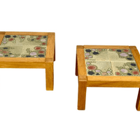 SOLD Pair of oak side tables by Guillerme et Chambron  SOLD Pair of oak side tables by Guillerme et Chambron