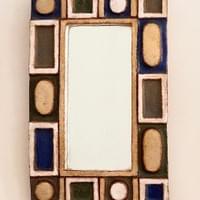 Ceramic framed mirror "Les Argonautes" 1960's Ceramic framed mirror "Les Argonautes" 1960's