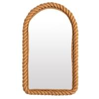 Arched Rope Framed Mirror by Audoux Minet  Arched Rope Framed Mirror by Audoux Minet