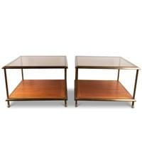 SOLD Pair of Square End Tables, France, 1960s SOLD Pair of Square End Tables, France, 1960s