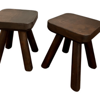 Pair of pinewood end tables / stools, Italy, 1970 Pair of pinewood end tables / stools, Italy, 1970