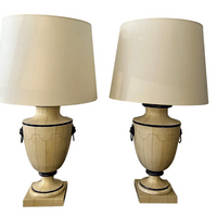 Pair of urn shaped table lamps by Jean Roger, France, 1950's Pair of urn shaped table lamps by Jean Roger, France, 1950's
