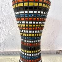 Glazed ceramic " Diabolo" vase, Roger Capron. Glazed ceramic " Diabolo" vase, Roger Capron.
