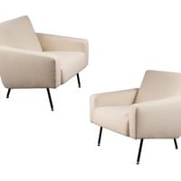 Pair of lounge chairs by Airborne, France 1950's Pair of lounge chairs by Airborne, France 1950's