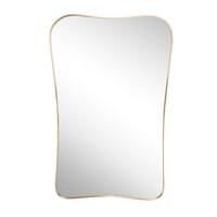 SOLDBrass Framed Mirror in the Style of Gio Ponti, Italy, 1950's SOLDBrass Framed Mirror in the Style of Gio Ponti, Italy, 1950's