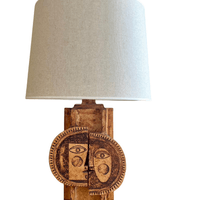 SOLD Large stoneware lamp, Roger Capron et Jean Derval, Vallauris, 1970. SOLD Large stoneware lamp, Roger Capron et Jean Derval, Vallauris, 1970.