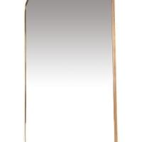 Brass Framed Mirror in the Style of Gio Ponti, Italy, 1950's.  PARIS Brass Framed Mirror in the Style of Gio Ponti, Italy, 1950's.  PARIS