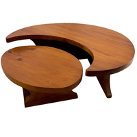 " Chalet " pinewood coffee table , France 1960's " Chalet " pinewood coffee table , France 1960's