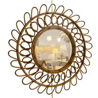 Round rattan mirror Round rattan mirror
