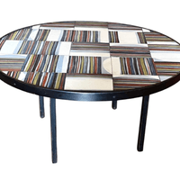 Ceramic top coffee table, by Roger Capron, Vallauris, circa 1970. Ceramic top coffee table, by Roger Capron, Vallauris, circa 1970.