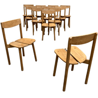 Set of 12 Chairs « Grains de café » by Gauthier Delaye, France, 1950 Set of 12 Chairs « Grains de café » by Gauthier Delaye, France, 1950