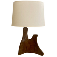 Olive wood table lamp, France, 1950’s  Olive wood table lamp, France, 1950’s