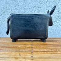 SOLD Black glazed ceramic bull by Cloutier 1960's SOLD Black glazed ceramic bull by Cloutier 1960's