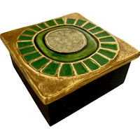 square ceramic lid box, model: " Jupiter" Mithé Espelt square ceramic lid box, model: " Jupiter" Mithé Espelt