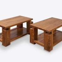 Pair of "Chalet"  Pine Wood Tables,1960's. Pair of "Chalet"  Pine Wood Tables,1960's.