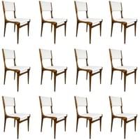 Set of 12 Carlo di Carli walnut chairs, for Cassina, Italy, circa 1950. Set of 12 Carlo di Carli walnut chairs, for Cassina, Italy, circa 1950.