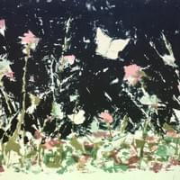 "Black Flowers" Original lithograph signed and numbered.Limited edition $375. "Black Flowers" Original lithograph signed and numbered.Limited edition $375.