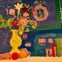 Nature morte lithograph in multiple colors. Original lithograph signed and numbered. Limited edition $650. Nature morte lithograph in multiple colors. Original lithograph signed and numbered. Limited edition $650.