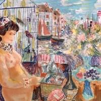 "En El Balcon" Original lithograph signed and numbered. Limited edition $1500. "En El Balcon" Original lithograph signed and numbered. Limited edition $1500.