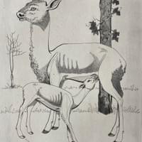 Dinner " Lania z mlodym" Original engraving signed and numbered. Limited edition $495. Dinner " Lania z mlodym" Original engraving signed and numbered. Limited edition $495.