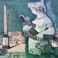 La Place de la Concorde in Paris 1955 Original lithograph signed and numbered. Limited edition $700. La Place de la Concorde in Paris 1955 Original lithograph signed and numbered. Limited edition $700.