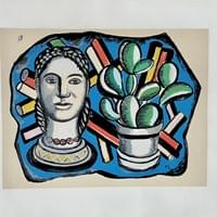 Head and Cactus1954/55. Original serigraph lithograph signed and numbered. 926/1000.Limited edition.$600. Head and Cactus1954/55. Original serigraph lithograph signed and numbered. 926/1000.Limited edition.$600.