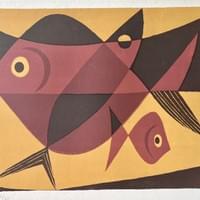 "Fishes" 1960 Original Lithograph signed and numbered. Limited edition $550. "Fishes" 1960 Original Lithograph signed and numbered. Limited edition $550.