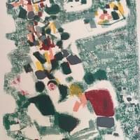 "Komposition" .Original lithograph signed and numbered.Limited edition $550. "Komposition" .Original lithograph signed and numbered.Limited edition $550.