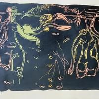 "Les baigneuses" Original litjograph signed and numbered. Limited edition $425. "Les baigneuses" Original litjograph signed and numbered. Limited edition $425.