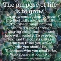 The Purpose of Life is to GROW - Brett Cowell The Purpose of Life is to GROW - Brett Cowell