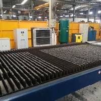 Slag removed before and after