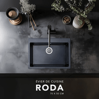Évier de cuisine Roda Noir Évier de cuisine Roda Noir